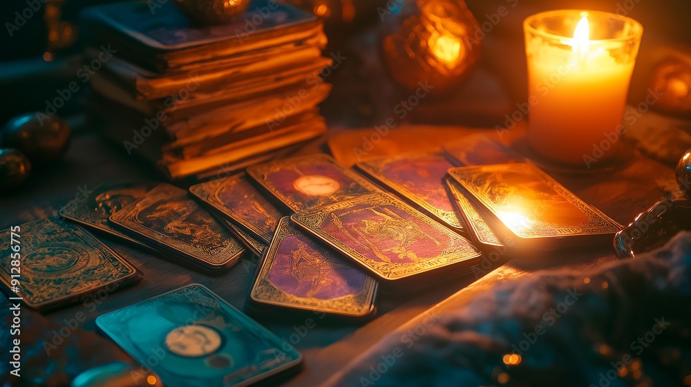 old book, tarot card, fortune teller. tarot cards