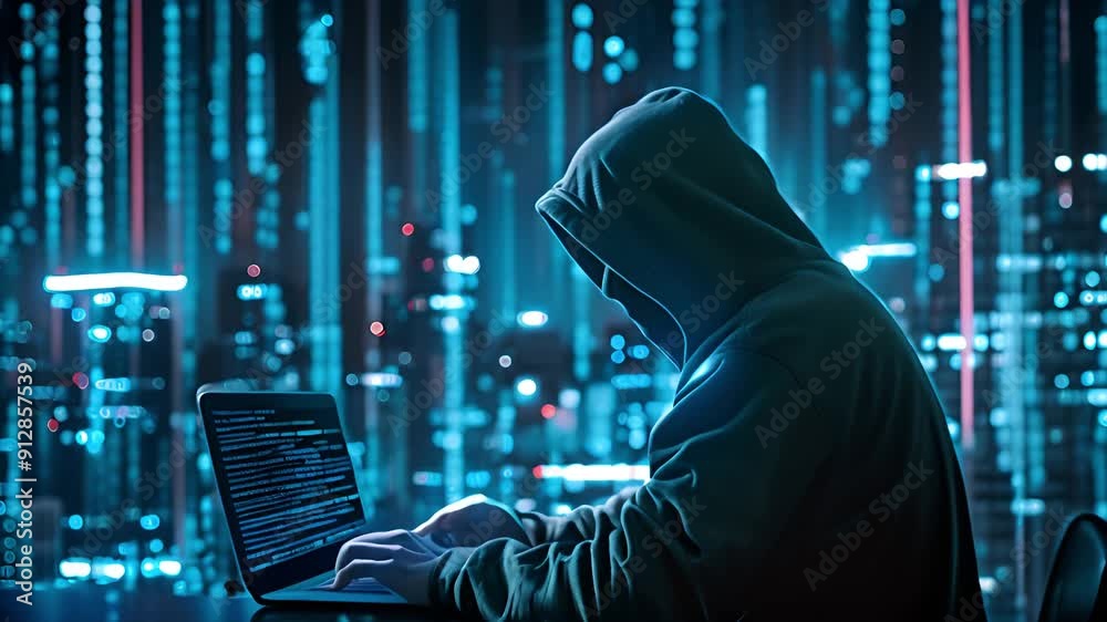 Cybersecurity computer programmer, dark web anonymous  hacker coding security platform, internet scam malware, crypto currency digital wallet payment technology virus attack identity privacy 