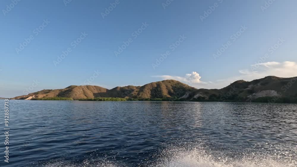 View of Padar bay from the boat View of Padar bay from the boat