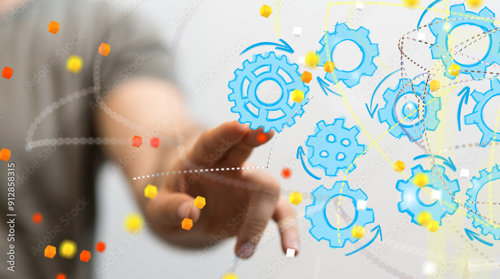 gear Technology setting concept background. gear Technology setting concept background.