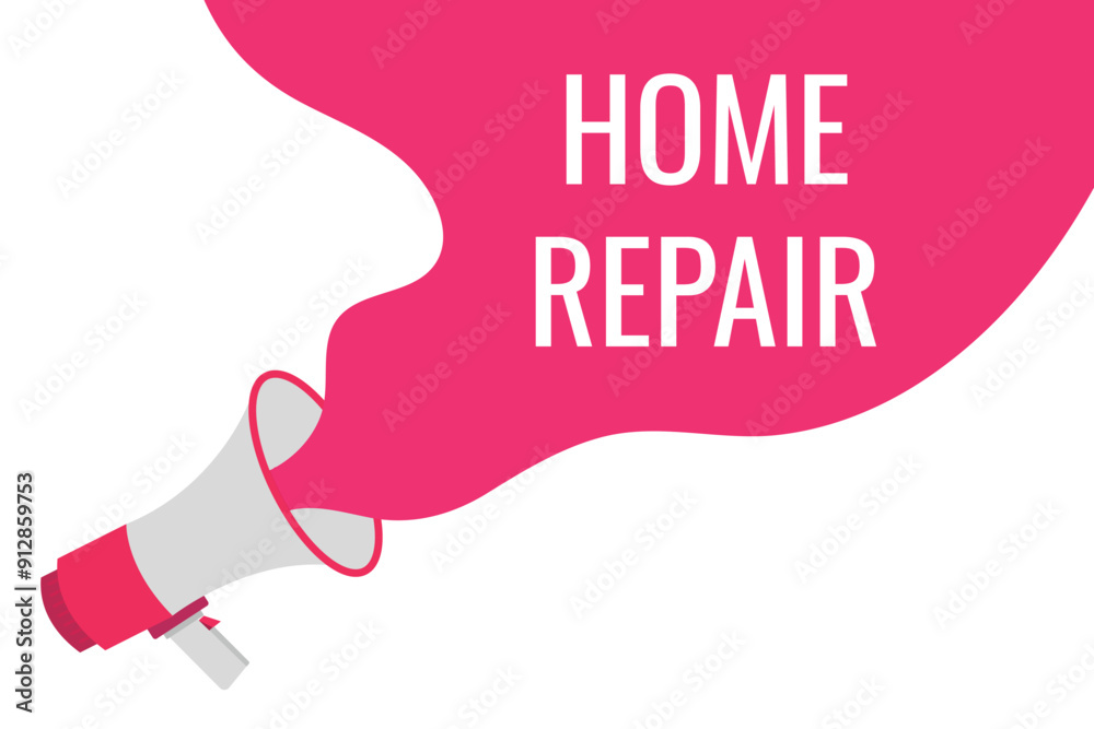 home repair button, banner, label, template for website. home repair text with colorful megaphone icon
home repair button, banner, label, template for website. home repair text with colorful megaphone icon