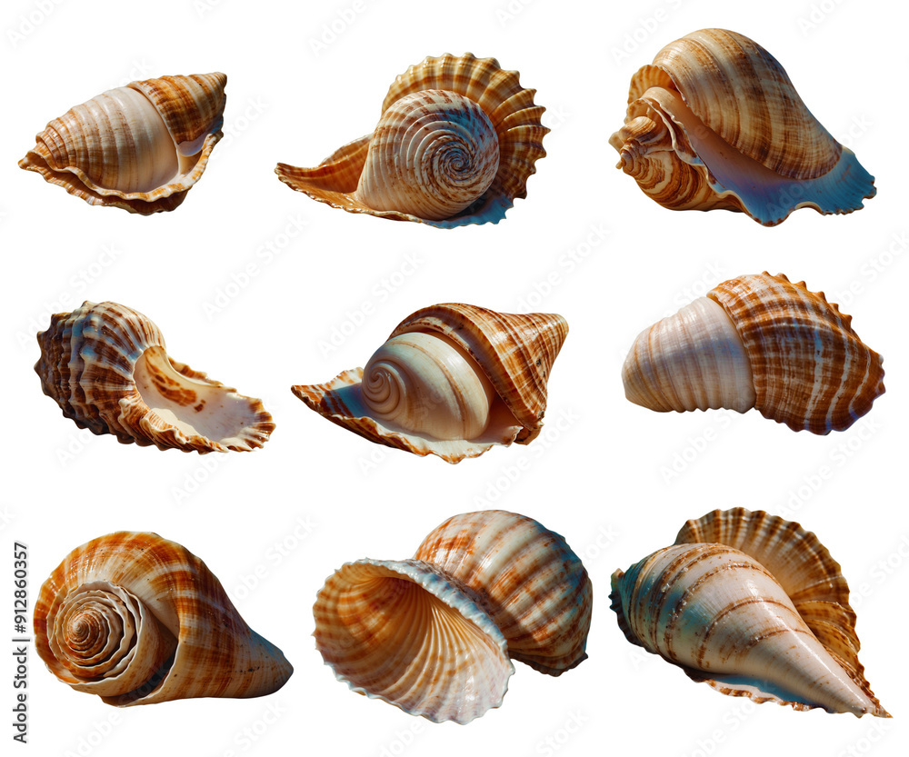 sea shell isolated on white with PNG transparent background sea shell isolated on white with PNG transparent background