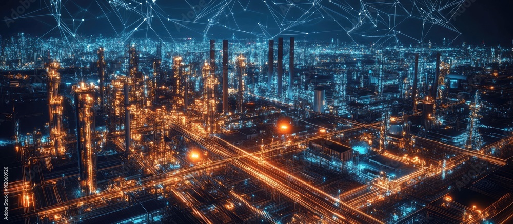 Smart Industry 4 0 Conceptual 3D Illustration of Industrial Internet of Things IIoT Technology Smart Industry 4 0 Conceptual 3D Illustration of Industrial Internet of Things IIoT Technology