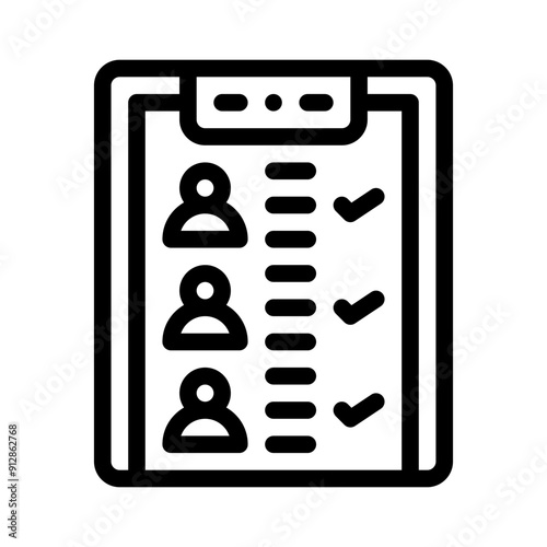 attendance line icon