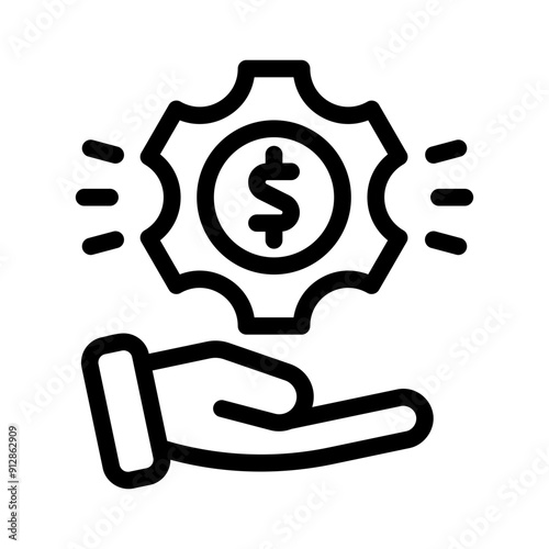 payroll line icon