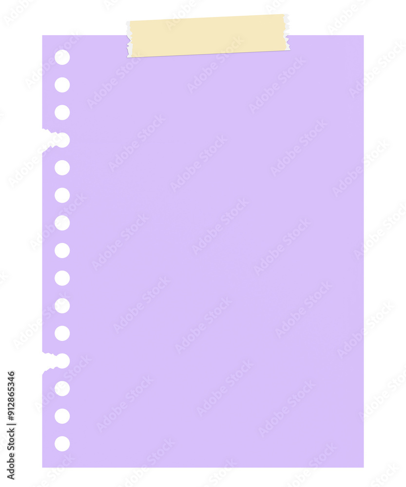 3D note paper. 3D illustration. 3D note paper. 3D illustration.