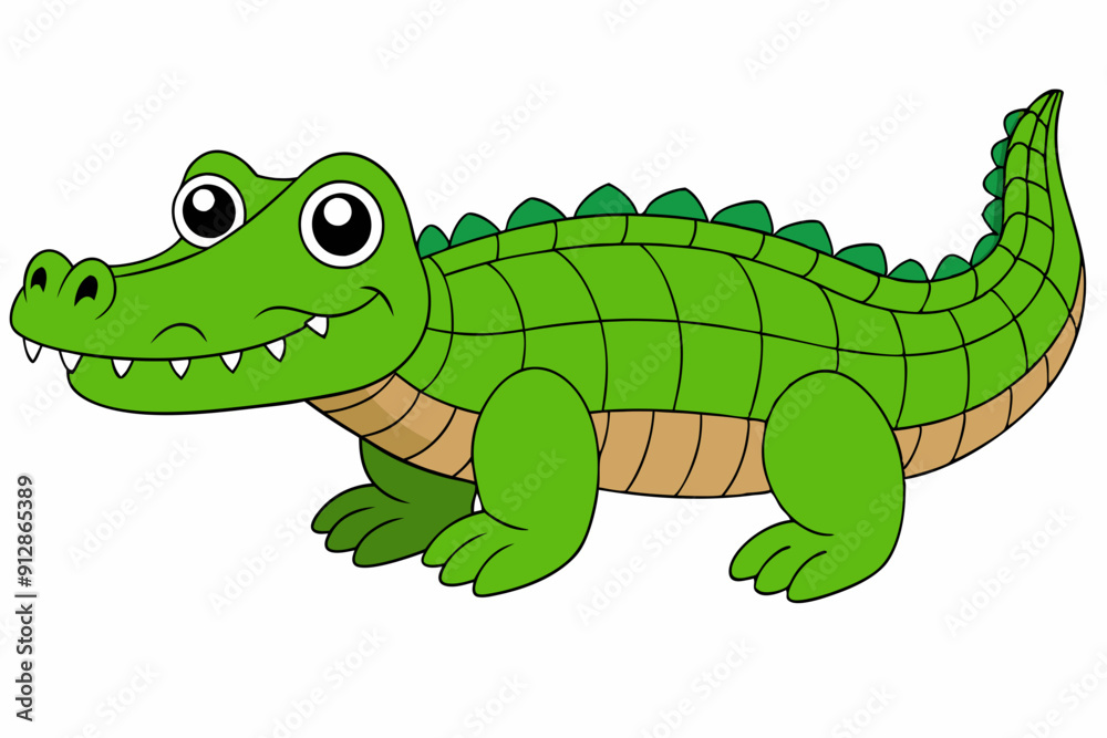 Fototapeta premium crocodile cartoon