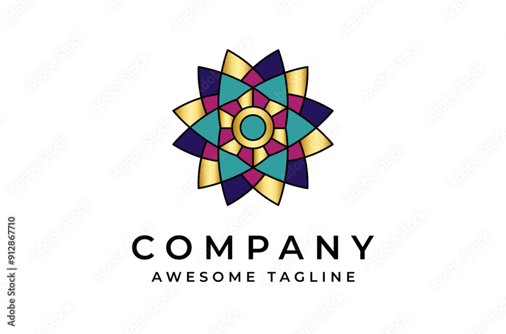 flower of life ornament for Artistic Luxury beautiful jewelry logo design flower of life ornament for Artistic Luxury beautiful jewelry logo design