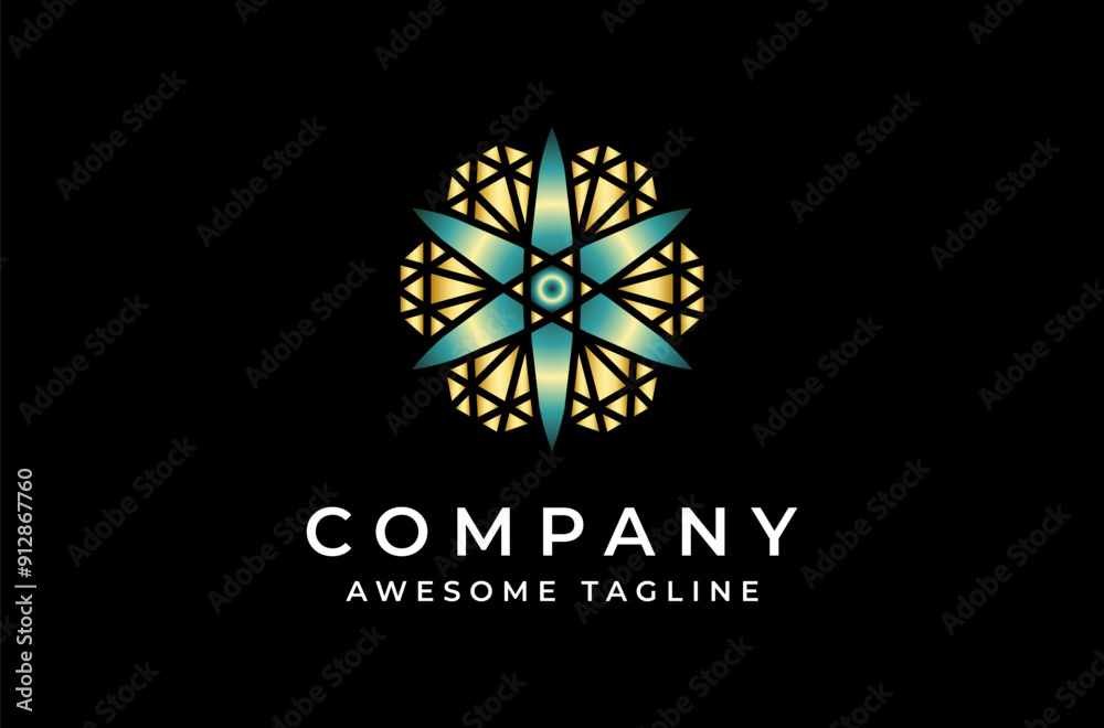 flower of life ornament for Artistic Luxury beautiful jewelry logo design flower of life ornament for Artistic Luxury beautiful jewelry logo design
