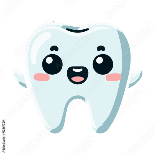 Cartoon dental care illustration 