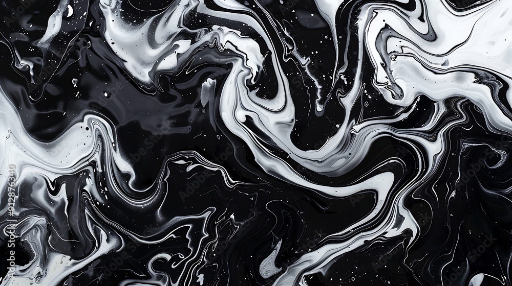 Fototapeta premium Abstract background in black and white colors