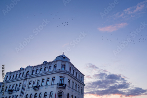 architecture on Independence Square in Minsk