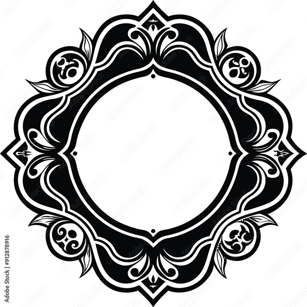 Morden Ornamental Frame on white background Morden Ornamental Frame on white background