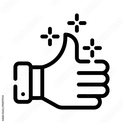 thumbs up line icon