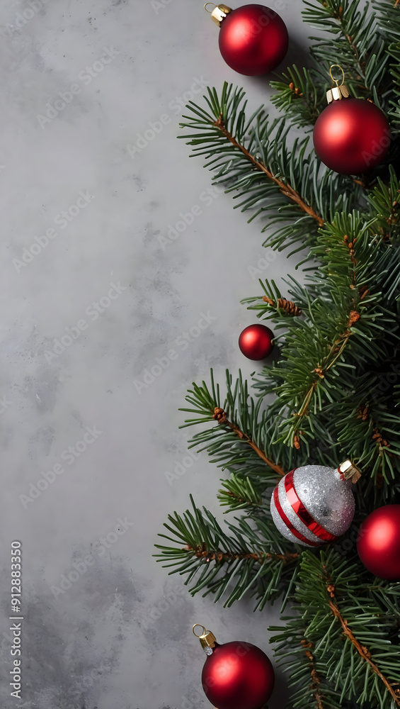 christmas tree with balls christmas tree with balls