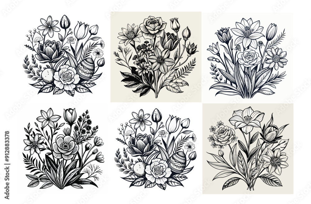 flowers eps vector bundle flowers eps vector bundle