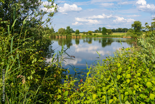 Unterwegs zwischen Vogelschutzgebiet NSG Garstadt und der Mainebne bei Hirschfeld und Heidenfeld im Landkreis Schweinfurt, Unterfranken, Bayern, Deutschland photo