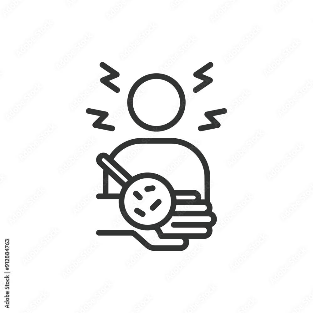 OCD, in line design. OCD, Obsessive-compulsive disorder, Mental health, Anxiety, Compulsions, Obsessions on white background vector. OCD editable stroke icon. OCD, in line design. OCD, Obsessive-compulsive disorder, Mental health, Anxiety, Compulsions, Obsessions on white background vector. OCD editable stroke icon.