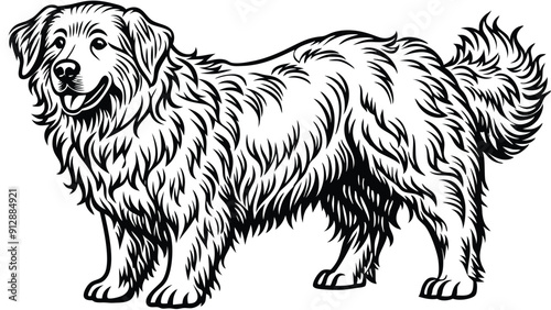 black and white dog