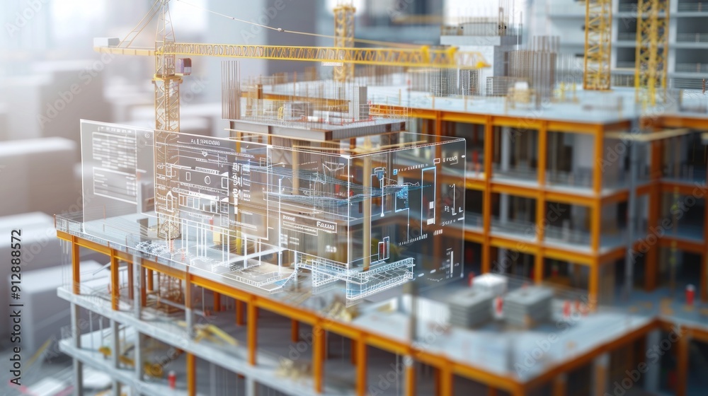 Generate a photo realistic image of a construction project displaying a budget monitoring dashboard with real-time cost tracking and financial analysis; ensure the image is of high resolution Generate a photo realistic image of a construction project displaying a budget monitoring dashboard with real-time cost tracking and financial analysis; ensure the image is of high resolution