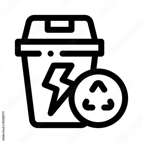 battery line icon