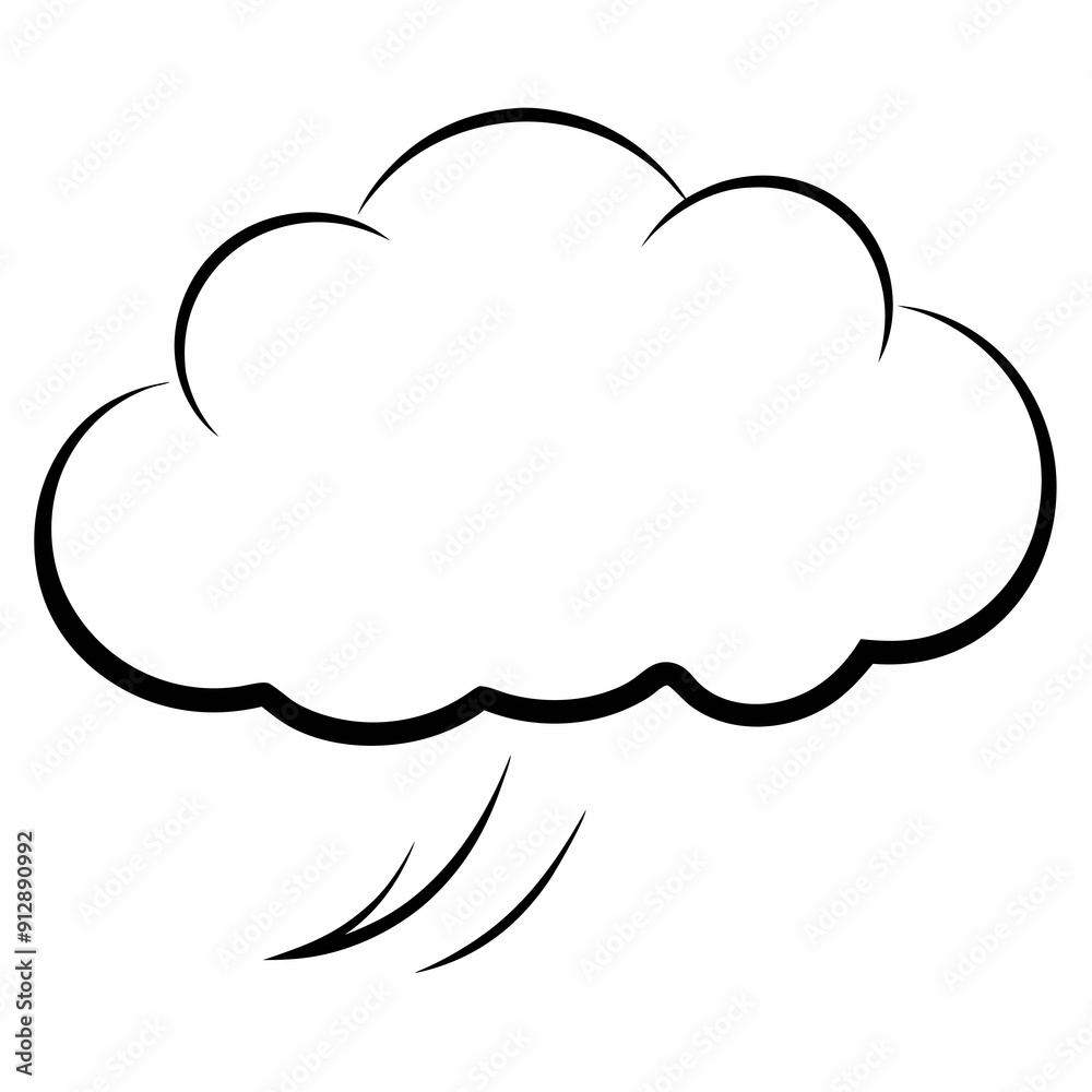 bubble with clouds vector illustration bubble with clouds vector illustration