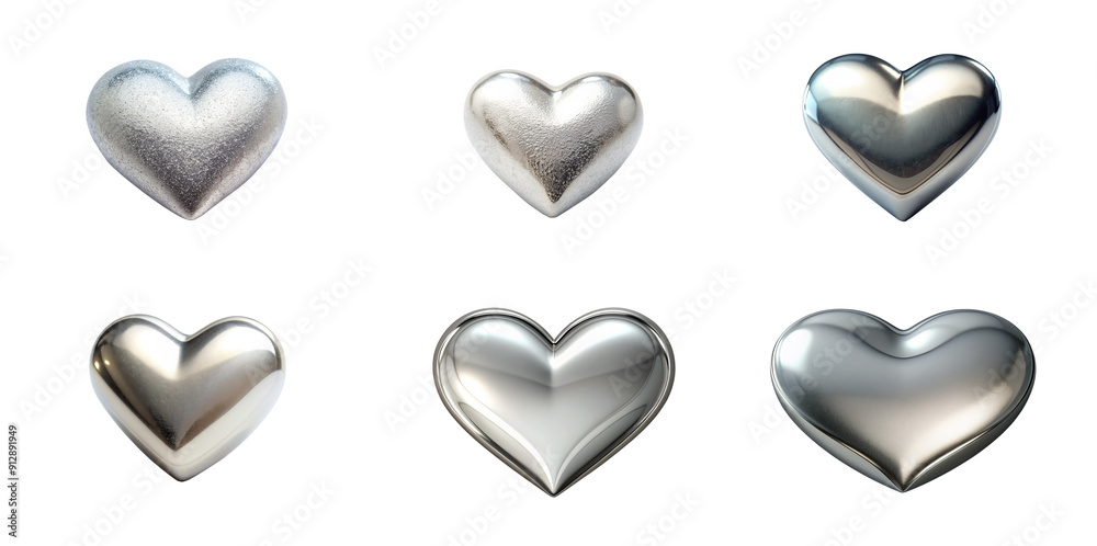 Fototapeta premium Heart Isolated on Transparent Background