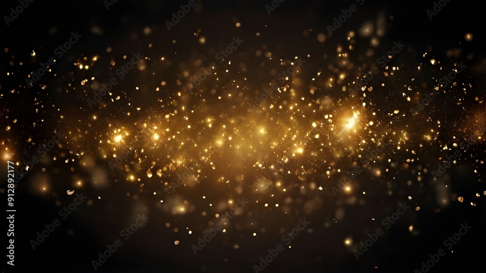Gold Glitter Particle Background Gold Glitter Particle Background