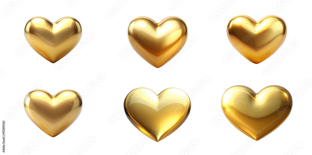 Fototapeta premium Heart Isolated on Transparent Background