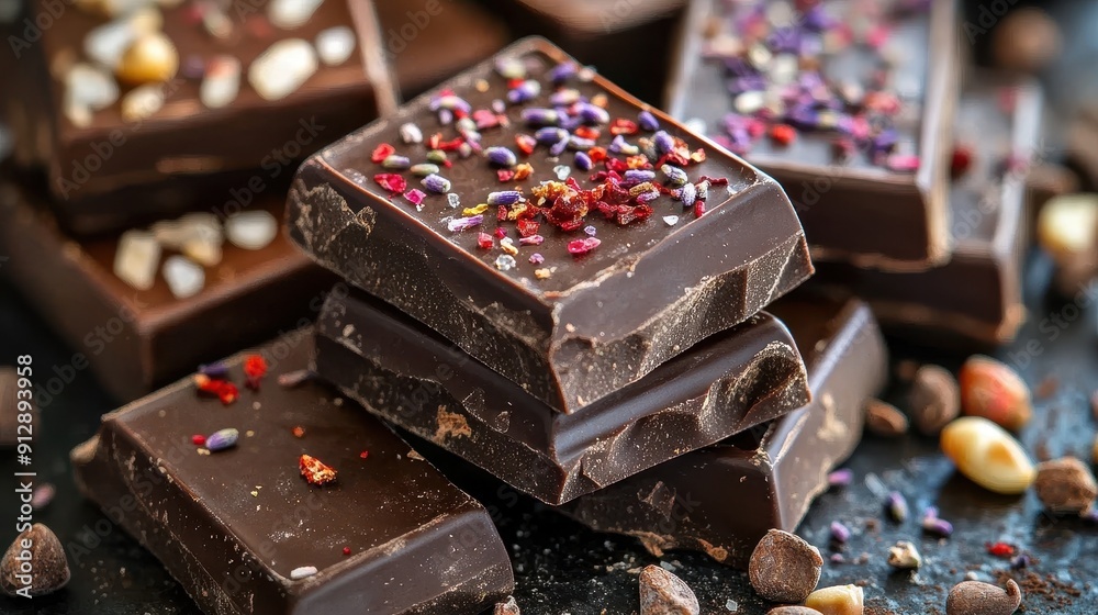 Artisanal chocolates with exotic flavors Artisanal chocolates with exotic flavors