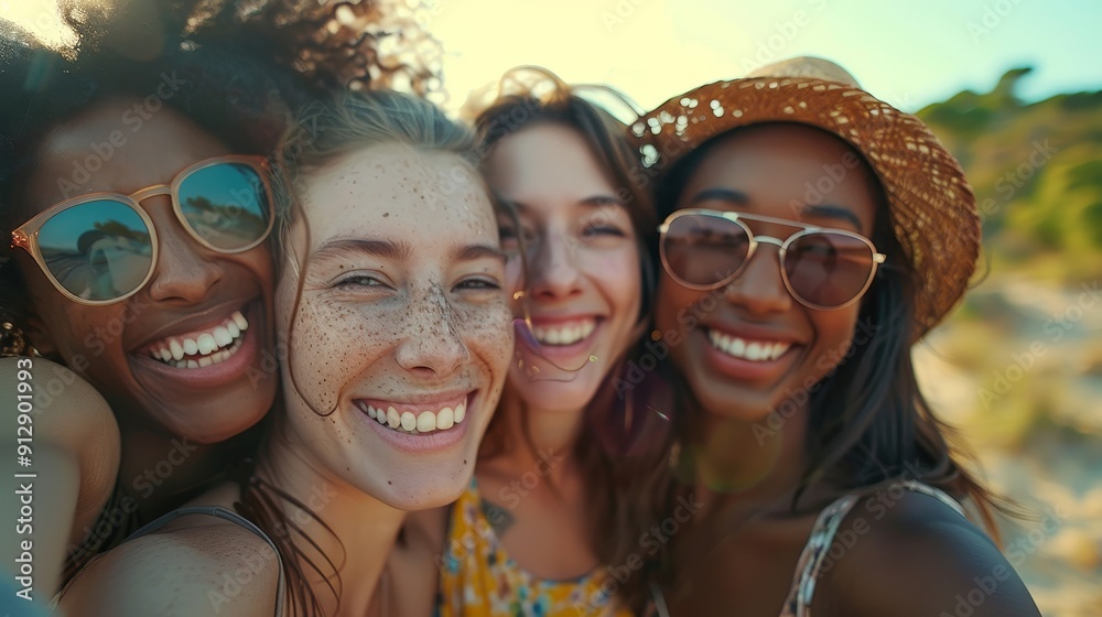 Smiling Friends on a Sunny Day Smiling Friends on a Sunny Day