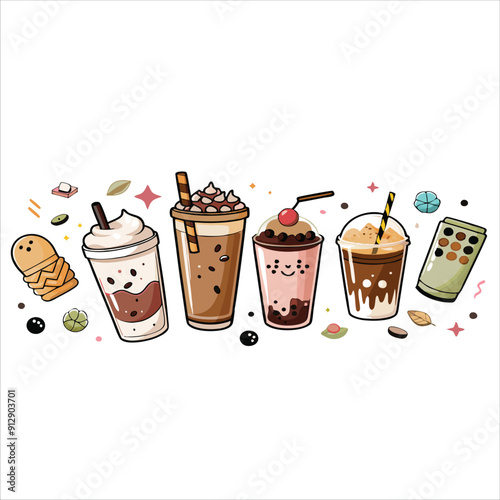 Bubble tea vector