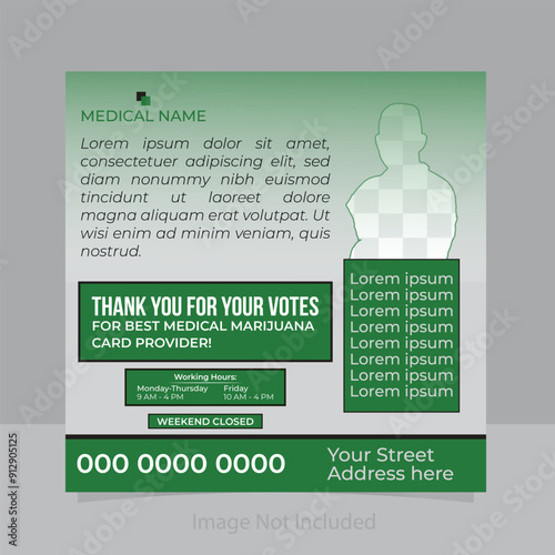 Best Medical Services social media Template Design