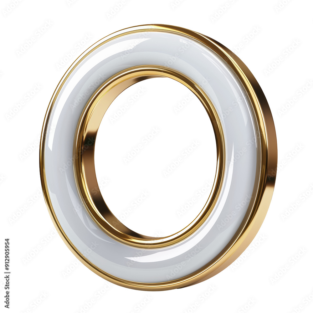 White Symbol with Gold Thin Vertical Straps Number 0 Isolated on Transparent or White Background, PNG White Symbol with Gold Thin Vertical Straps Number 0 Isolated on Transparent or White Background, PNG