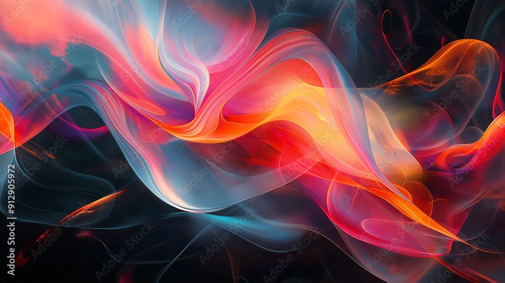 Dynamic abstract backdrop with flowing, colorful light and energy Dynamic abstract backdrop with flowing, colorful light and energy