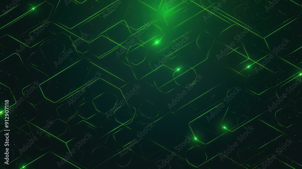 Green digital abstract spider web background with dark black hexagons, resembling carbon spheres, displayed on a cinematic background Green digital abstract spider web background with dark black hexagons, resembling carbon spheres, displayed on a cinematic background
