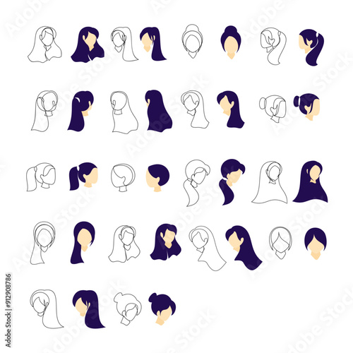 Flat woman hairstyles New
