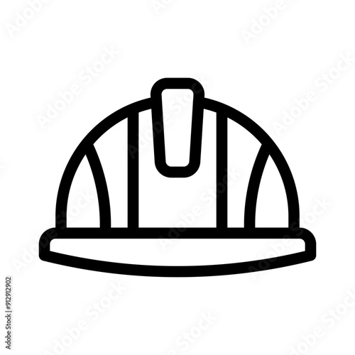 hard hat line icon