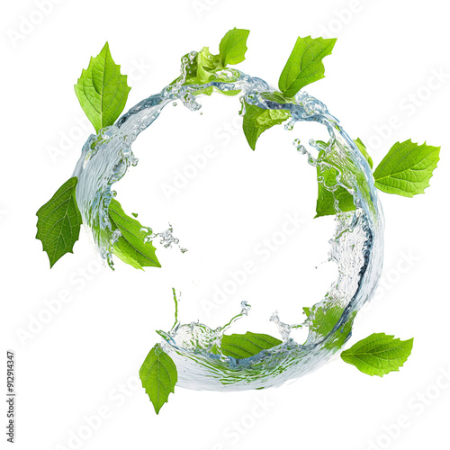 Water and Leaves Circle of Life