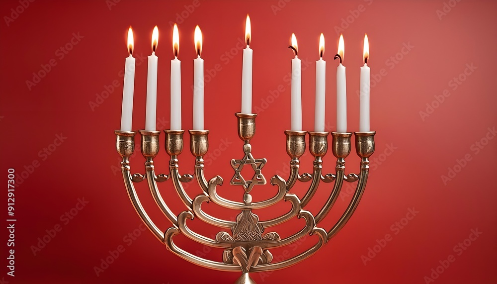 hanukkah menorah with candles hanukkah menorah with candles