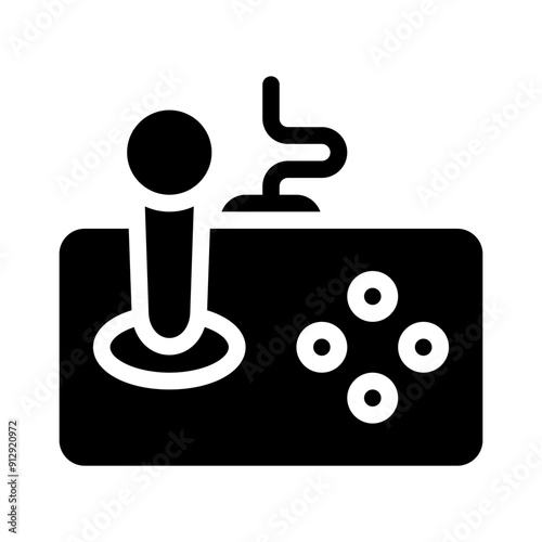 joystick glyph icon