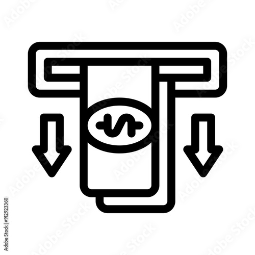 withdrawal line icon