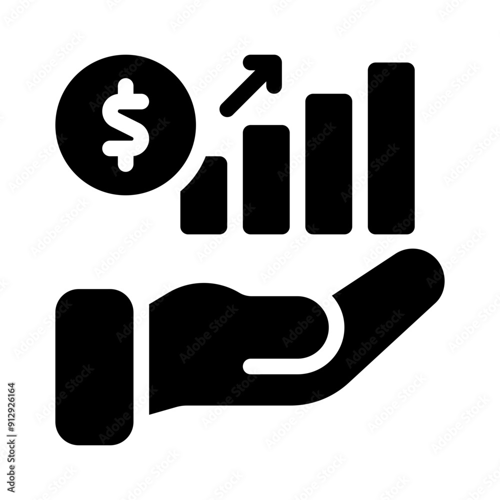 dividends glyph icon dividends glyph icon