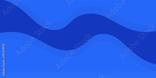 Abstract blue color background. Dynamic shapes composition. Eps10 vector