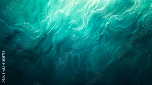 Abstract background with dynamic waves lines turquoise texture digital illustration wavy flowing banner wallpaper design flow energy liquid dynamic motion light effect ocean water flow paint