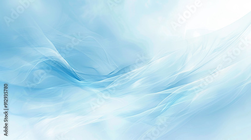 Abstract blue waves background flowing light elegant curves modern art design blue background template presentation website banner brochure flyer