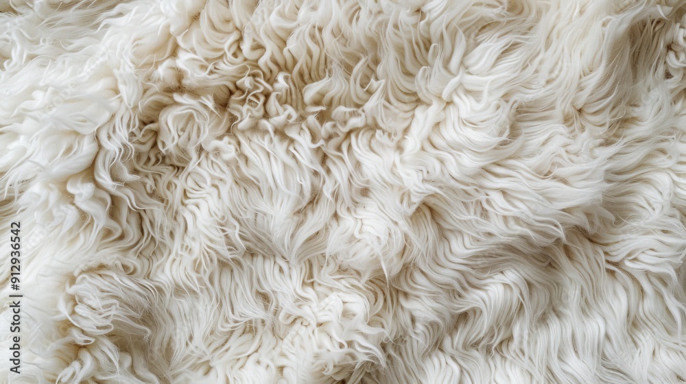 A close-up image showing the thick, soft wool texture A close-up image showing the thick, soft wool texture