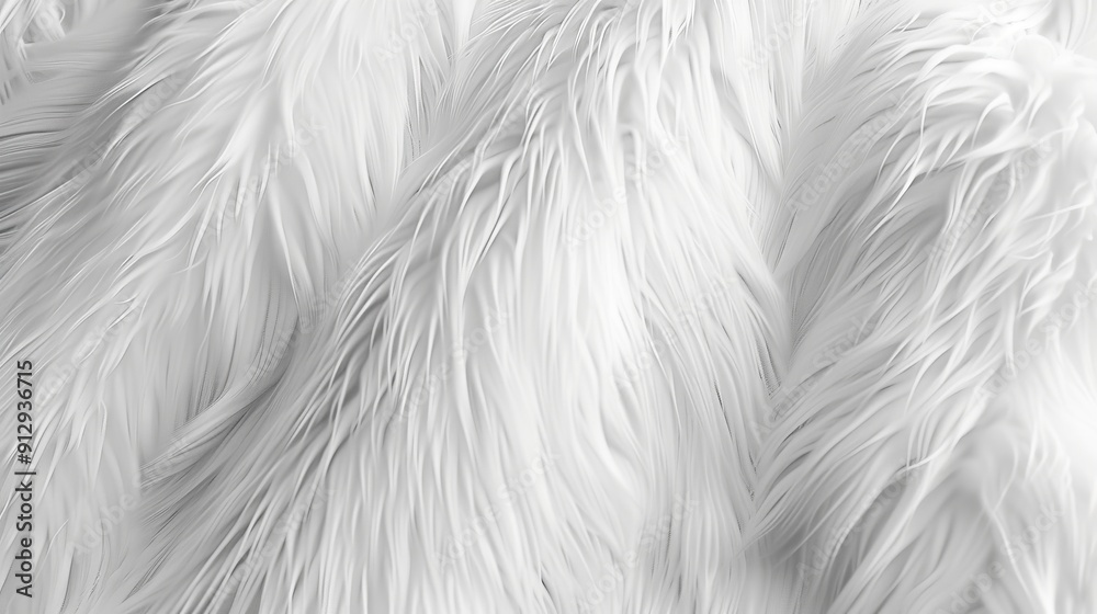 Ethereal and silky white fur-like texture in abstract form Ethereal and silky white fur-like texture in abstract form