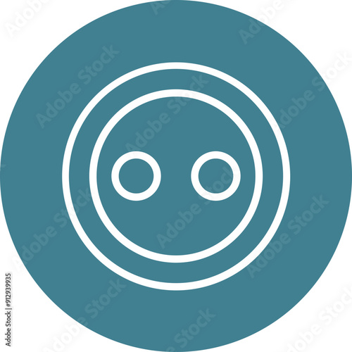 Buttons Vector Line White Circles Multicolors