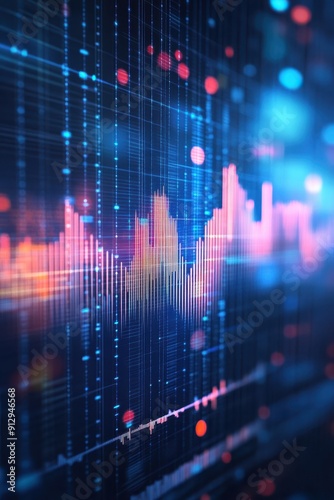 Metaverse technology financial chart 
